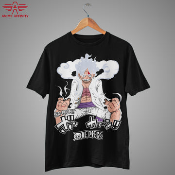 Gear 5 Luffy One Piece Anime T-Shirt - Exclusive Front & Back Design