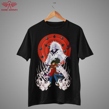 Madara Uchiha Double-Sided Graphic T-Shirt