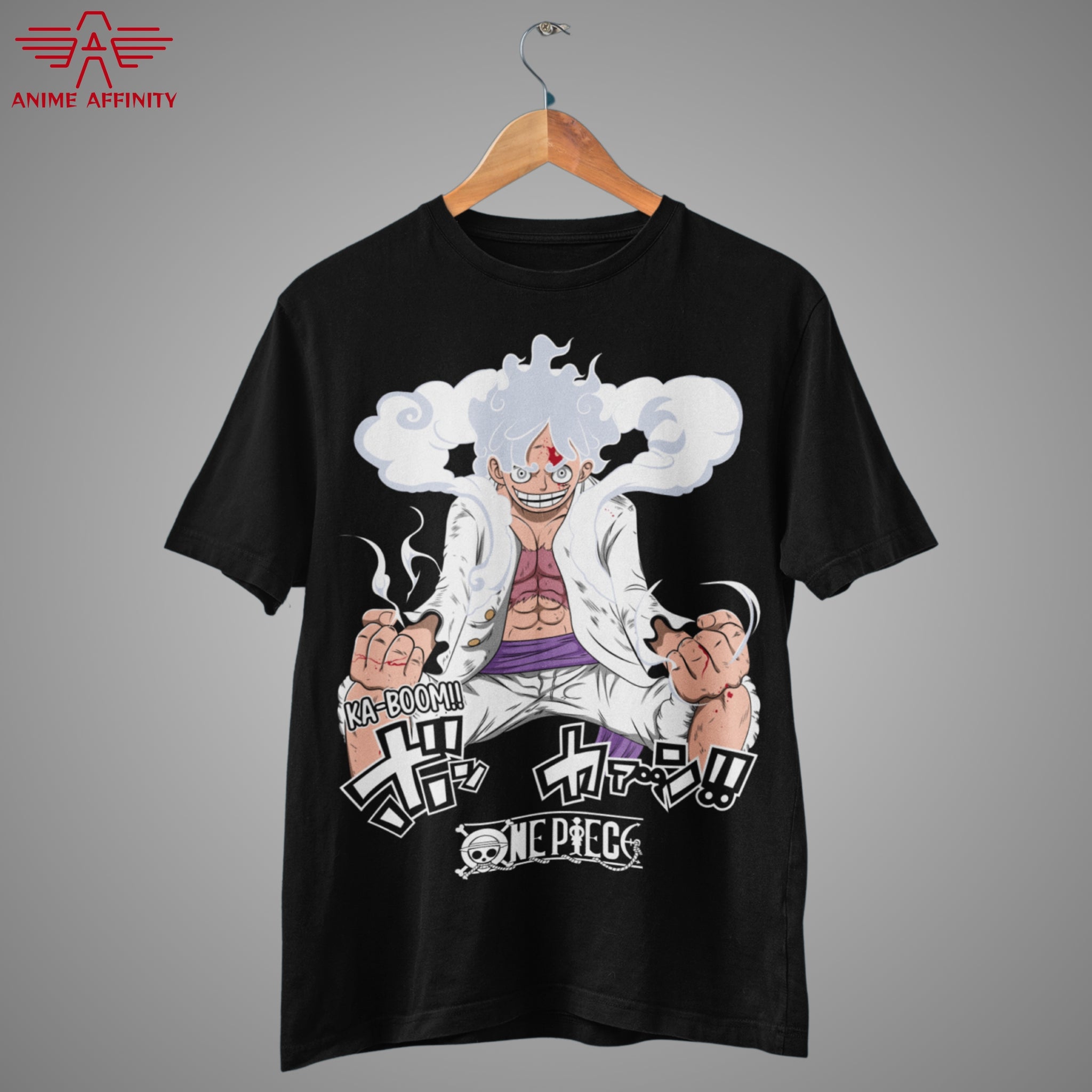Gear 5 Luffy One Piece Anime T-Shirt - Exclusive Front & Back Design